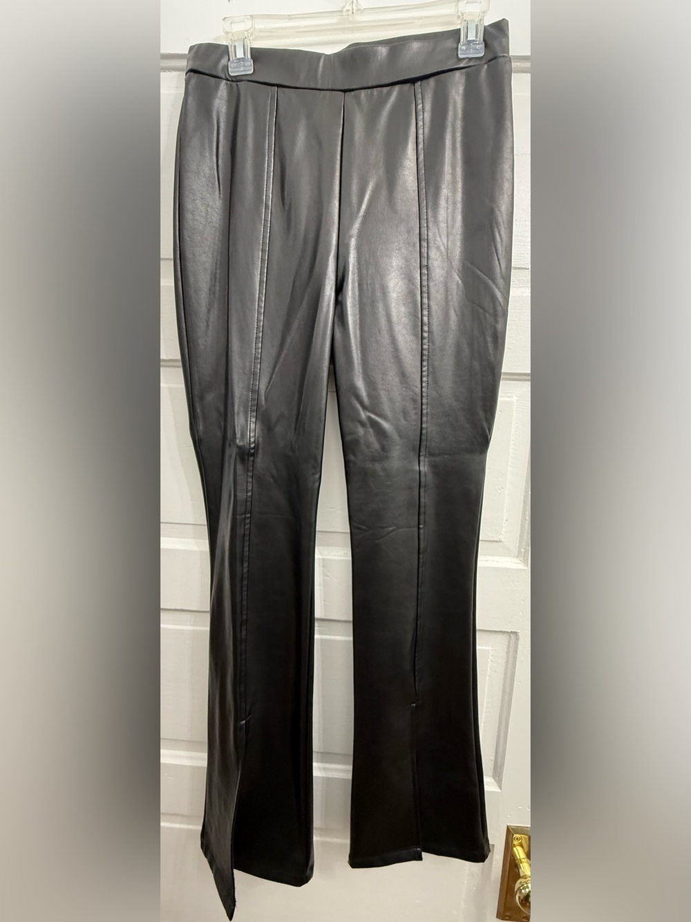 wild fable Black Faux Leather Straight-Leg Pants